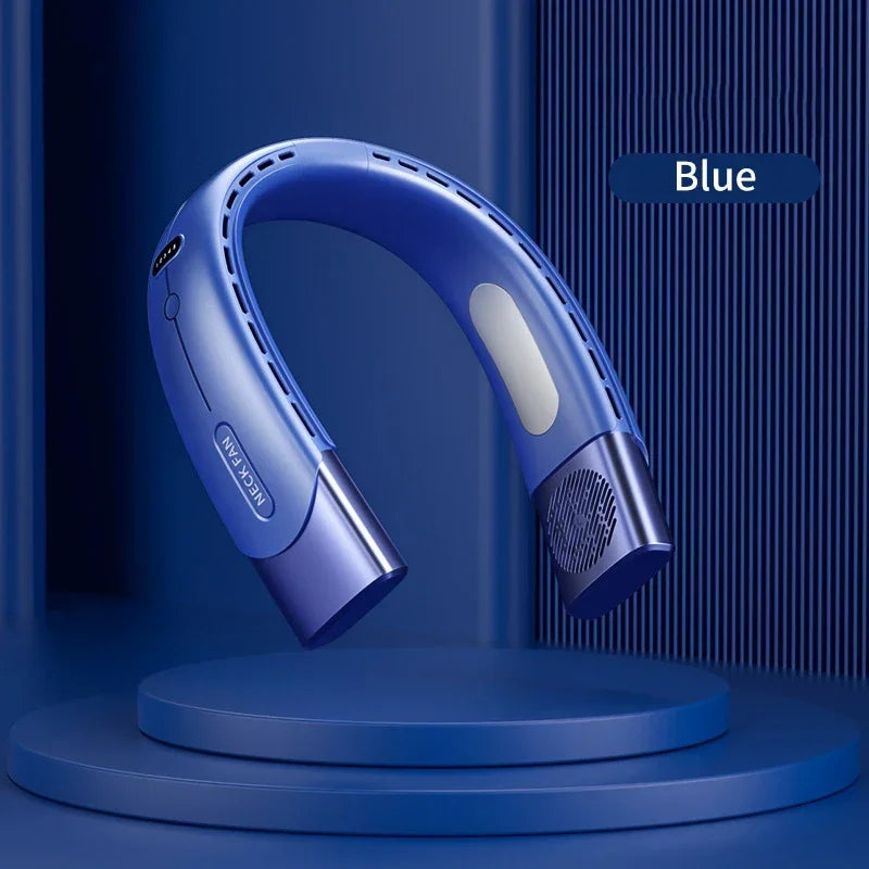 5 Speed Neck Fan Cooling Rechargeable Air Conditioning Fans Air Cooler 4000mAh Air Conditioner For Sports