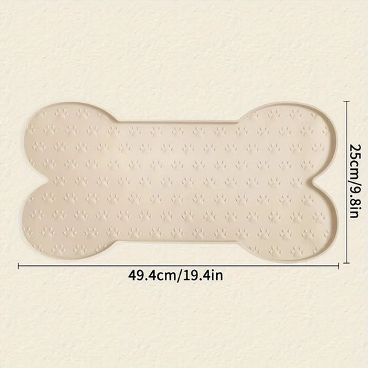 Silicone Dog Feeding Mat winter Non-Slip Pet Food Pad with Raised Edges Dog Mat Washable Waterproof Pet Bowl Pad Feeder Mats
