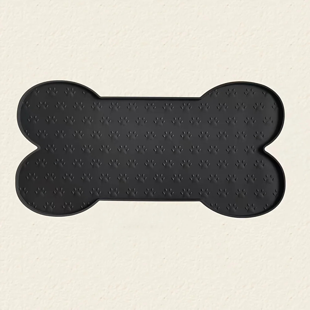 Silicone Dog Feeding Mat winter Non-Slip Pet Food Pad with Raised Edges Dog Mat Washable Waterproof Pet Bowl Pad Feeder Mats