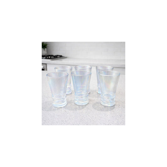 Set x 6 vasos Altos White Corner Tornasol por mayor - La Chinadería HD