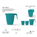 Jarra plastica glam por mayor - Bazar Mayorista