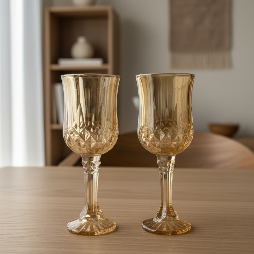 Set x 6 copas Stylo Gold por mayor - Bazar Mayorista