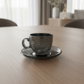 Set x 6 tazas café Dot Grey por mayor - Bazar Mayorista