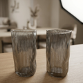 Set x6 vasos altos curved grey por mayor - Bazar Mayorista