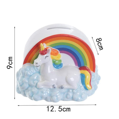 Alcancia unicornio rainbow por mayor - Bazar Mayorista