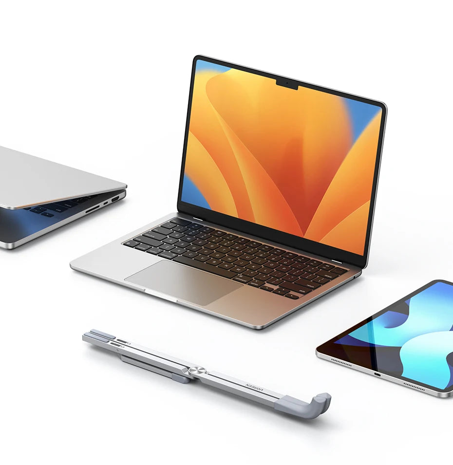UGREEN Laptop Stand For Macbook Pro Foldable Aluminum Vertical Notebook Stand Laptop Support Macbook Air Pro Tablet Phone Stand