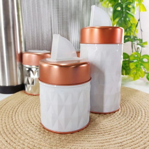 Set de yerbero y azucarero relieve por mayor - Bazar Mayorista