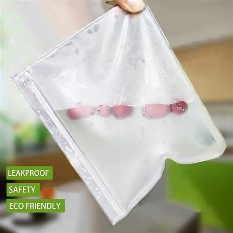 Silicone Food Storage Containers Leakproof Containers Reusable Stand Up Zip Shut Bag Cup Fresh Bag Food Storage Bag Fresh Wrap