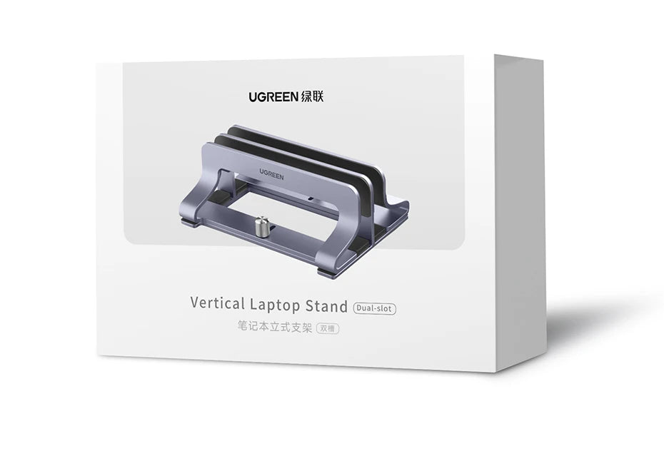 UGREEN Vertical Laptop Stand Holder Foldable Aluminum Notebook Stand Laptop Tablet Stand Support For Macbook Air Pro PC 17 inch