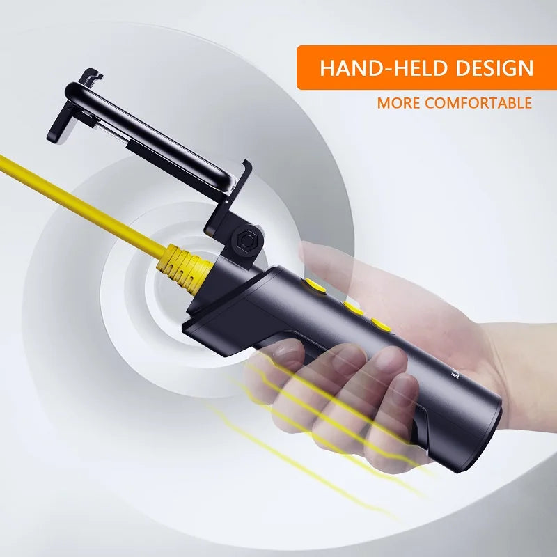 Dual Lens WIFI Endoscope HD1080P Wireless Pipe Inspection Borescope Camera Car Check Waterproof LEDs 2600mAh With Phone Holder