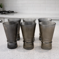 Set x 6 vasos Altos White Corner grey por mayor - Bazar Mayorista