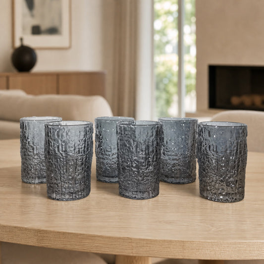 Set x6 Vasos chicos de agua Alaska Grey
