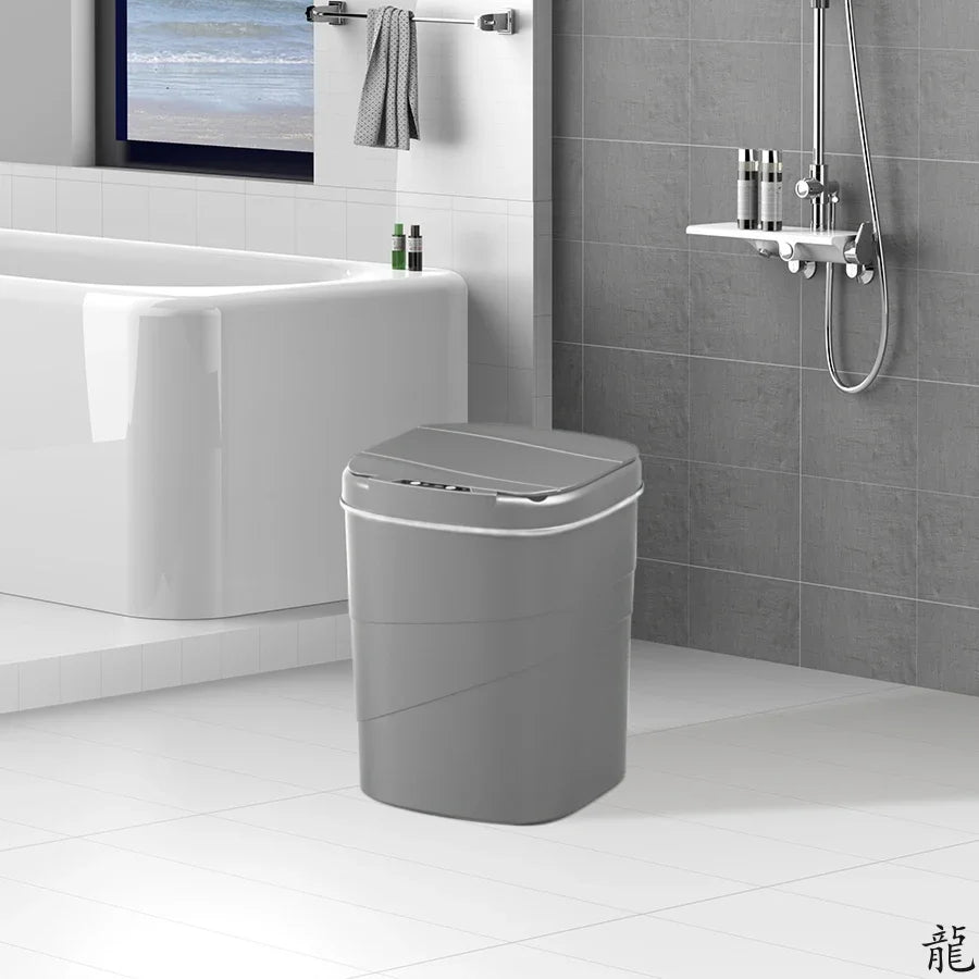 Smart Sensor Touchless Automatic Closing Trash Can Battery Powered for  Bathroom House Office