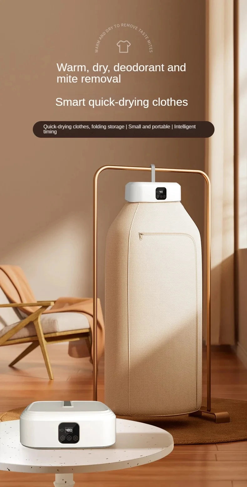 HOMEFISHMultifunctional Dryer Electric Clothes Home Cabinet Floor Machine Dryers Warm Air Dryer With Timing Home with Remote