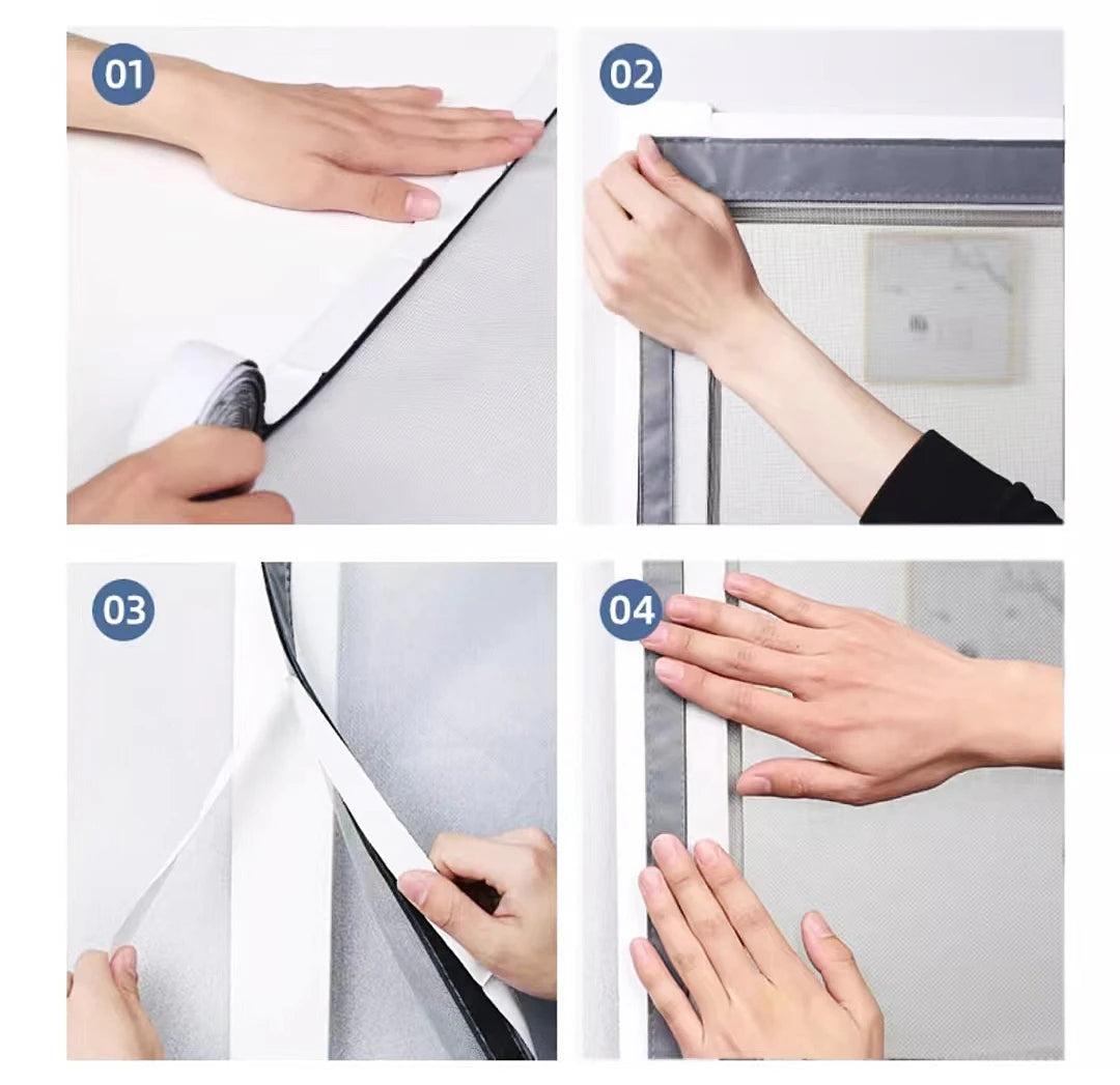 Magnetic screen door, hands-free mesh curtain, child and pet friendly, heavy-duty mosquito net, easy to install，Auto-Close