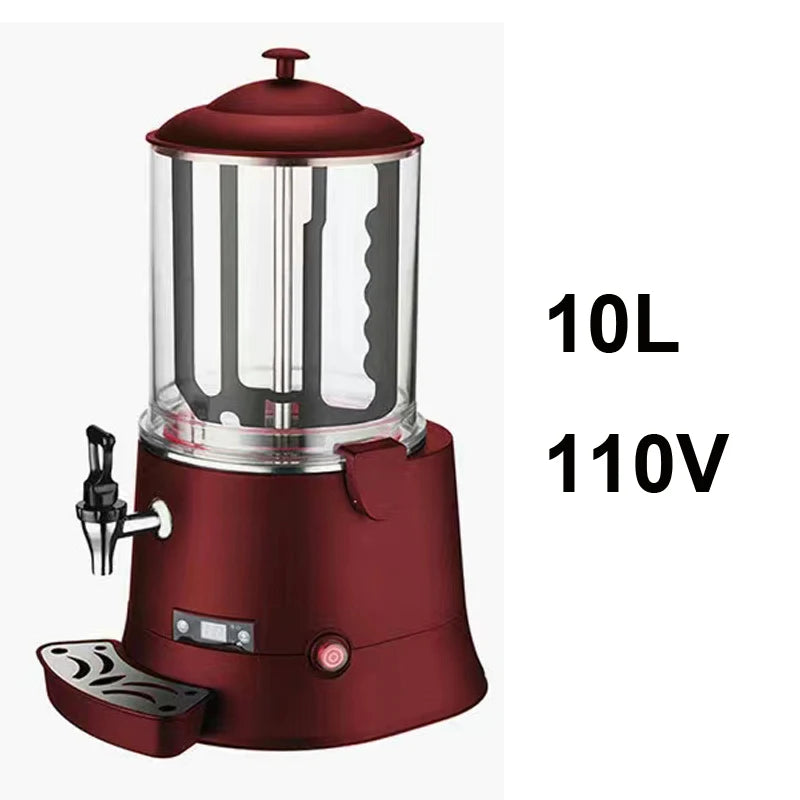 110V 220V 10L Hot Chocolate Warmer Machine Electric Hot Drink Milk Juice Mixer Blender Coffee Milk Wine Tea Dispenser Machine