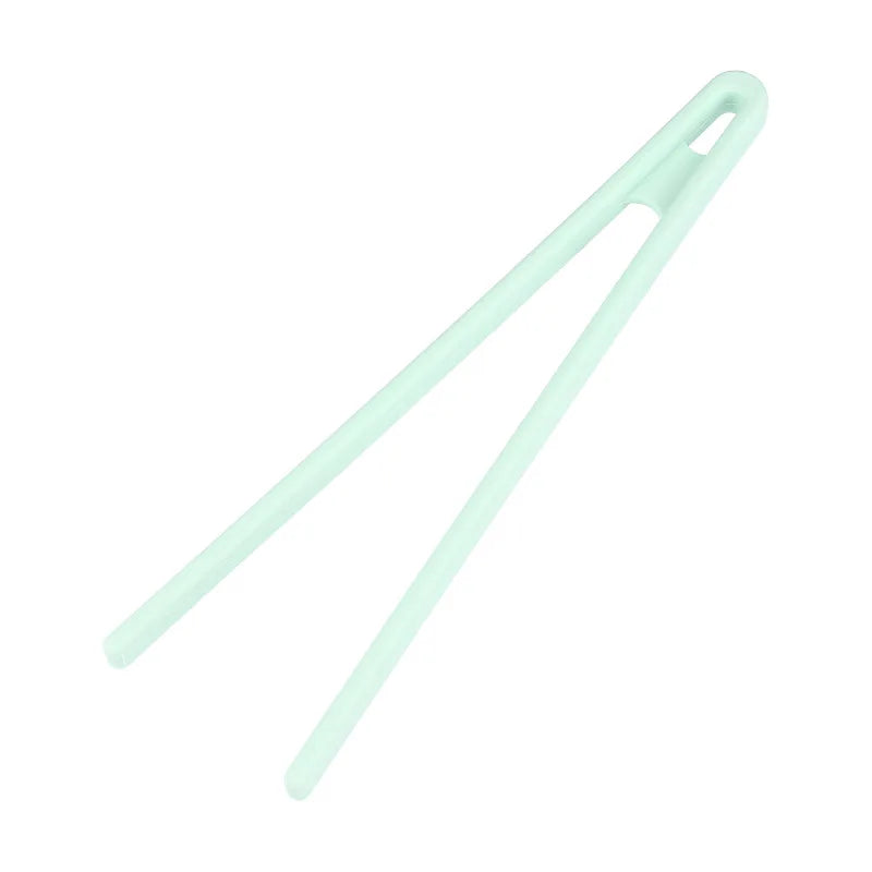 Salad Food Tongs Anti-slip Silicone Kitchen Utensils Barbecue Clip Three Prong Pliers Cookware Bbq Tool Chef Tools Gadgets Bar