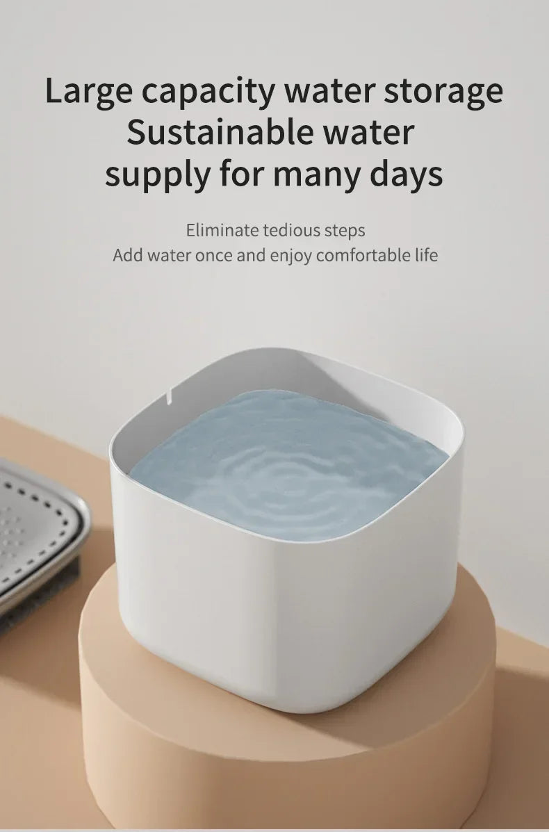 3L Cat Water Fountain Auto ERecirculate Filter Large Capacity Filtring Cat Water Drinker 1USB Electric Mute Cats Water Dispenser