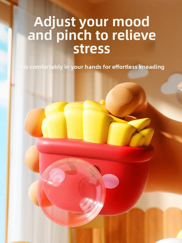 Cute Food Series Spitting Bubbles Squishy Squeeze Toys Anxiety Stress Relief Sensory Antistress Toys For Adults Kids Toys Gifts