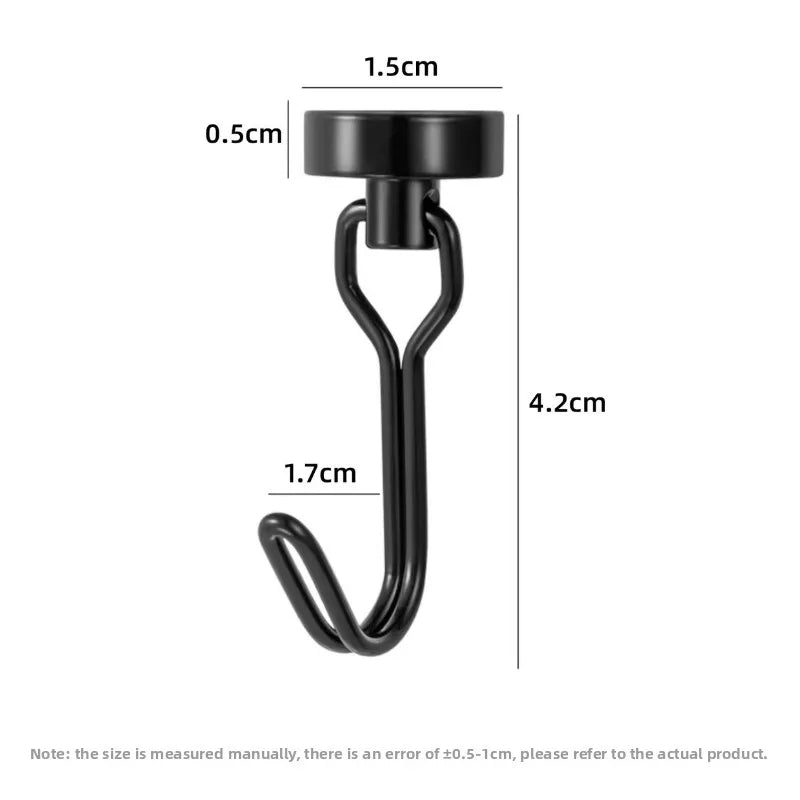 Heavy Duty Neodymium Rare Earth Magnetic Hooks for Cruise Ship Refrigerator Kitchen Home Office Hanging Organization Strong Hold