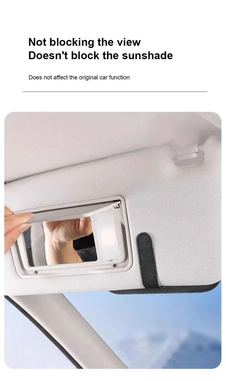 BLALION Car Glasses Case Auto Sun Visor Suede Glasses Holder Sunglasses Clip Card Ticket Holder Universal Interior Accessories