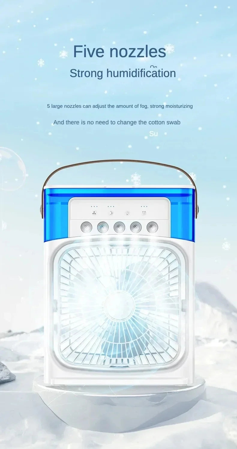 Lenovo Portable Humidifier Fan Air Conditioner Household Small Air Cooler Hydrocooling Air Adjustment For Office 3 Speed Fan New