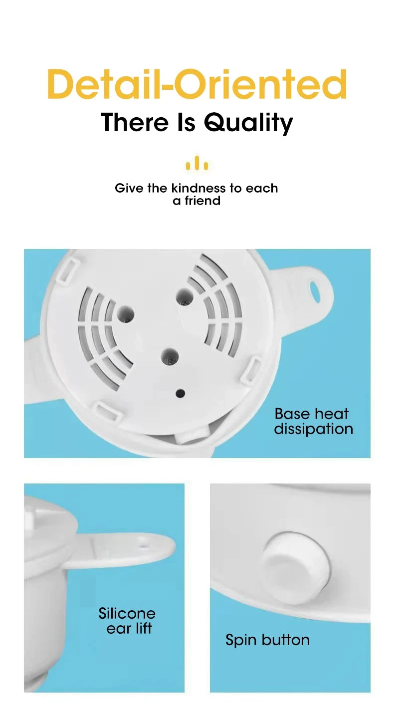 HOMEFISH Foldable Silicone Electric Pot Portable Multi-Purpose Hot Water Boiler for Travel 110/220V Kettle Ideal for Camping