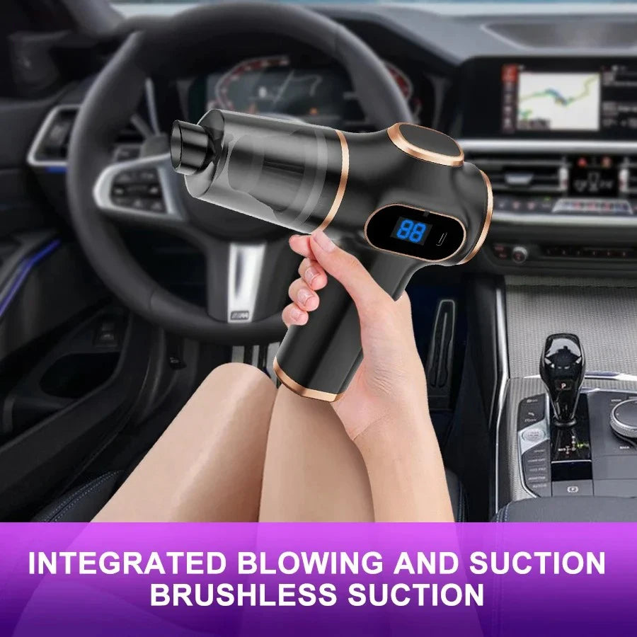 TINSOL Wireless Vacuum Cleaner Dual Use for Home and Car High Power Home Appliance With display Screen Carpet Sofa Car Cleaner