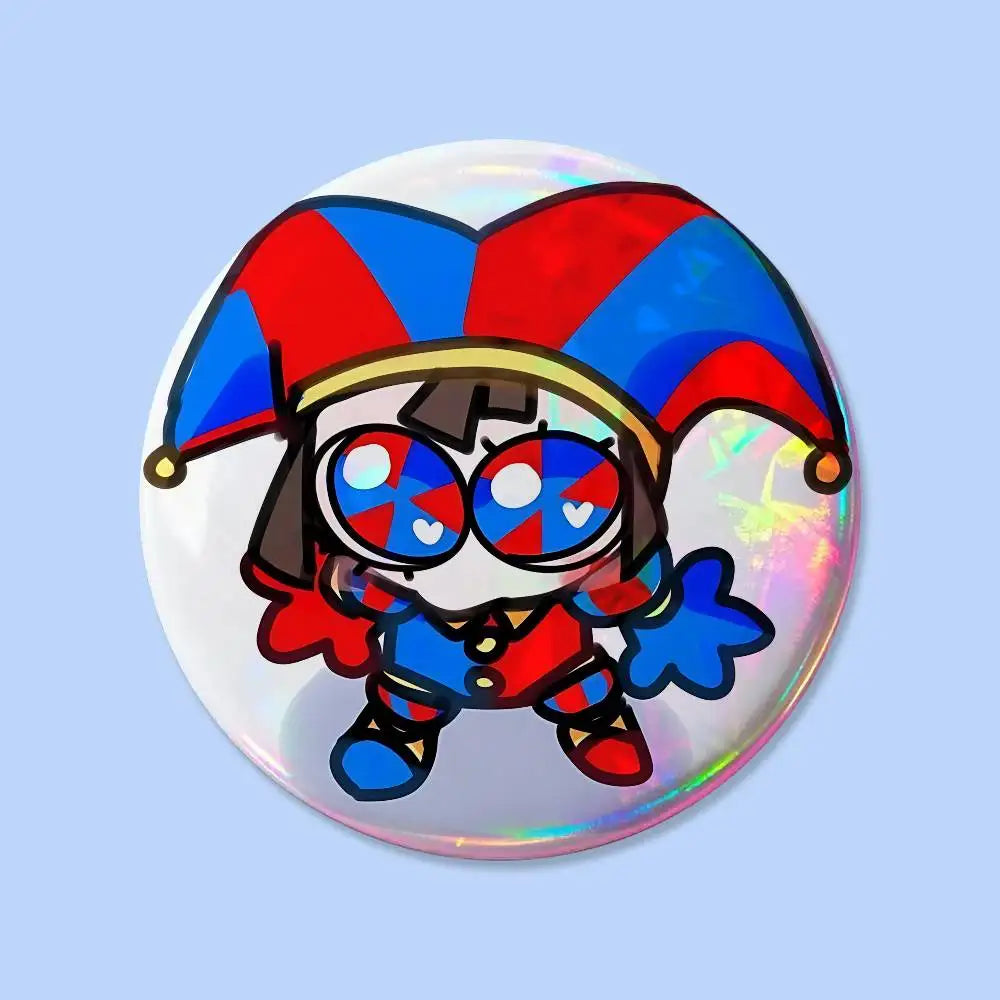 The A-Animated D-Digital Circus Badges 25 32 44 58 75 Mm Round Cosplay Pin Bag Decor Fans Collect Friends Gifts Brooch Souvenir