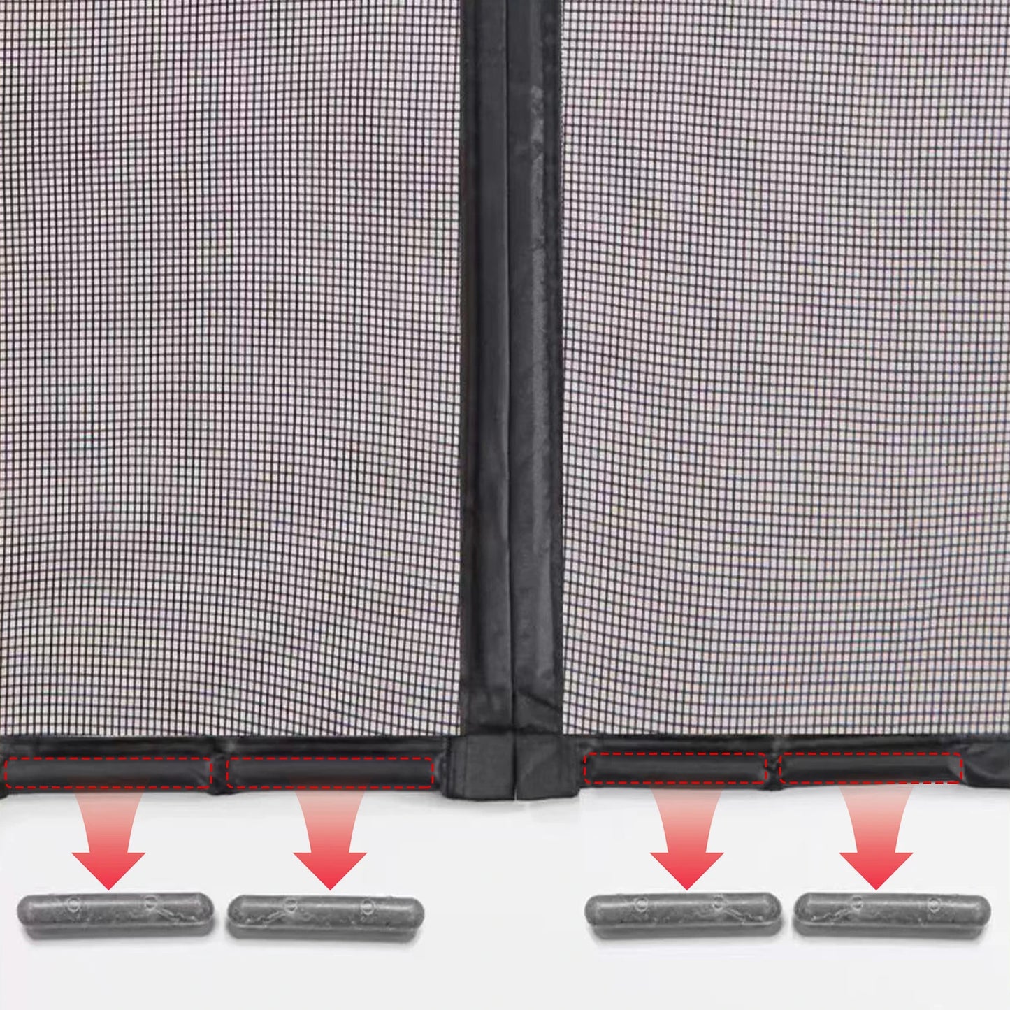 Magnetic screen door, hands-free mesh curtain, child and pet friendly, heavy-duty mosquito net, easy to install，Auto-Close
