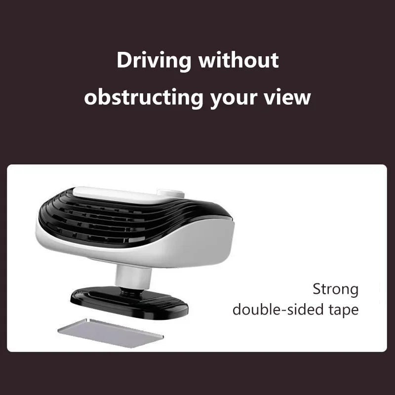 360° Rotation Winter Fast Car Heater 12V/24V Car Heater Fan Large Blowing Area Adjustable Wind Speed Windshield Defogging 2026
