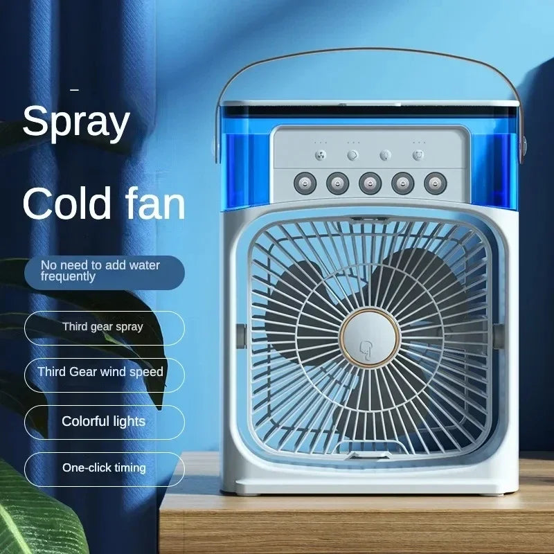 Lenovo Portable Humidifier Fan Air Conditioner Household Small Air Cooler Hydrocooling Air Adjustment For Office 3 Speed Fan New