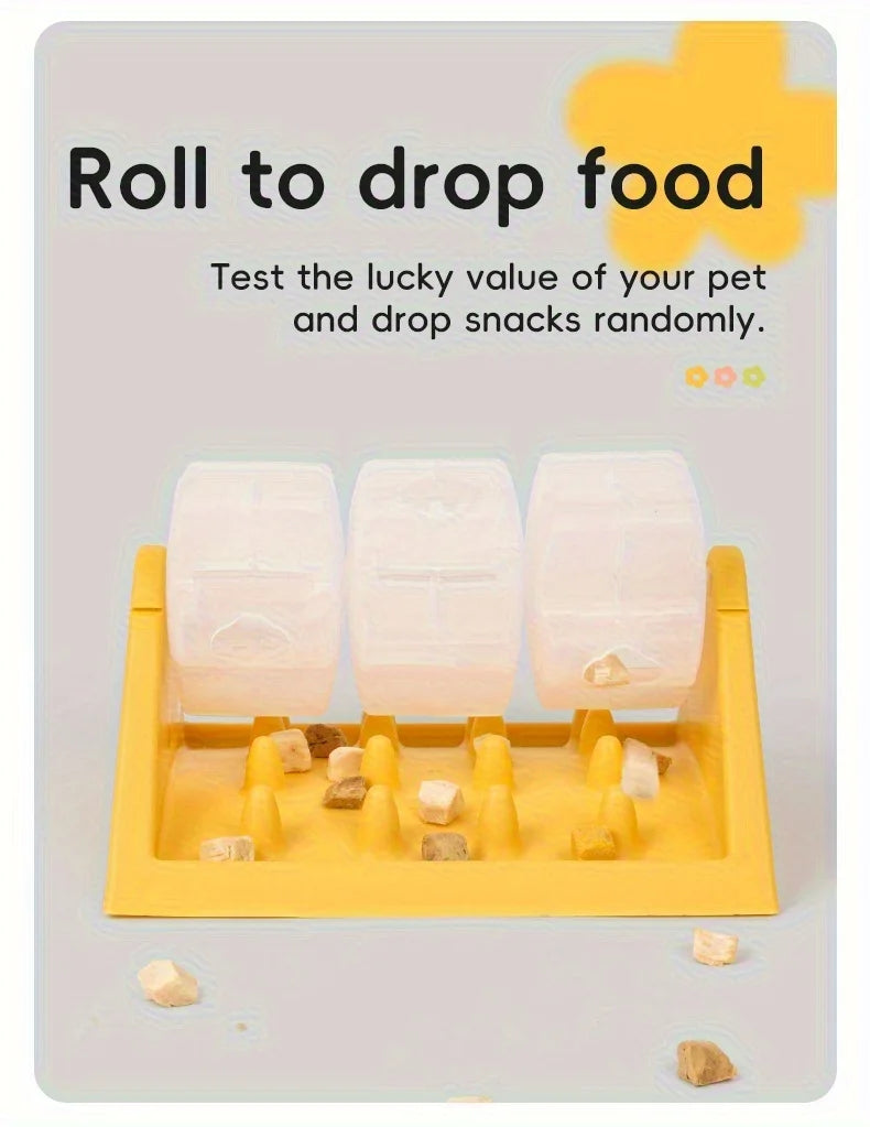 Interactive Dog Toys Food Dispenser Toy - Puzzle Feeder with Leak-Proof Design Slow-Feeding Design Durable PP Material for Dogs