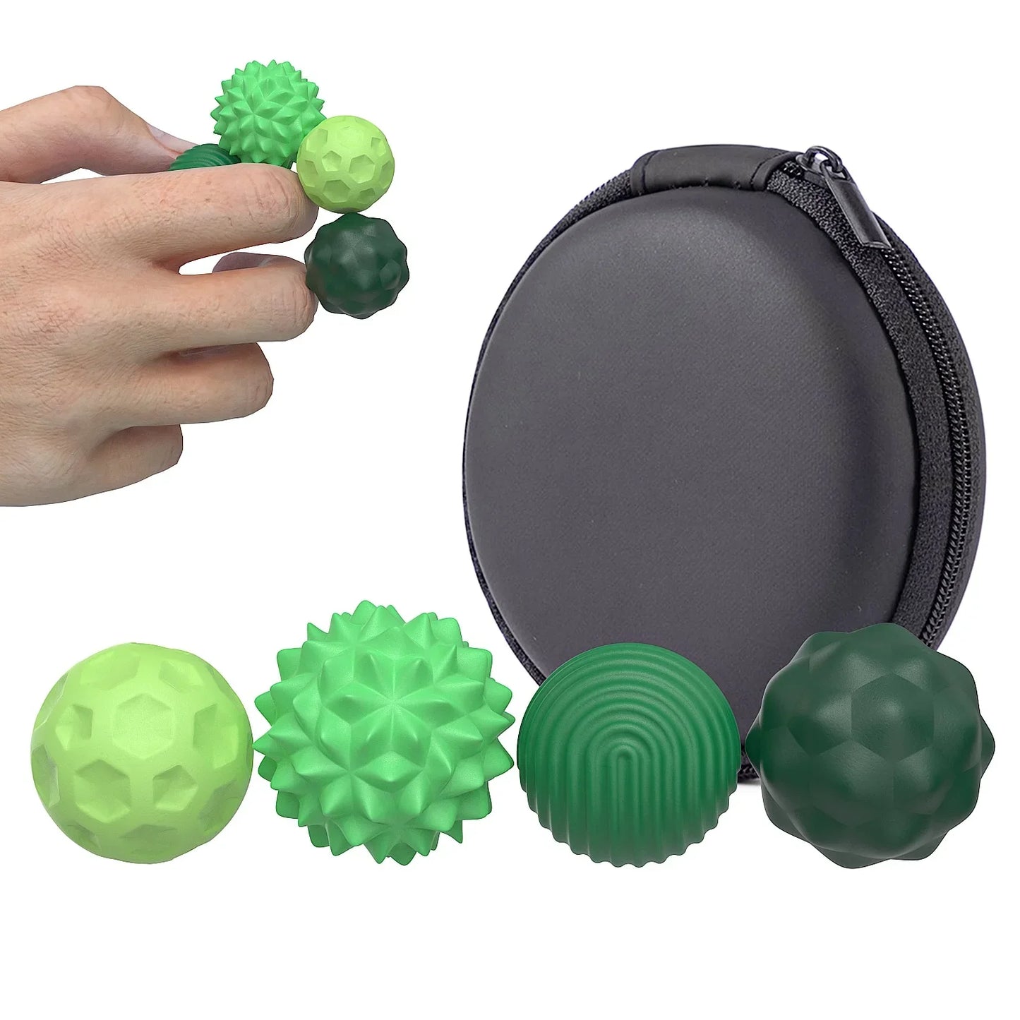 Silicone Magnetic Sensory Balls Fidget Toy Worry Balls Autism Calming Fidgeting Toy Kid Adults Anxiety Relief Stress Sensory Toy
