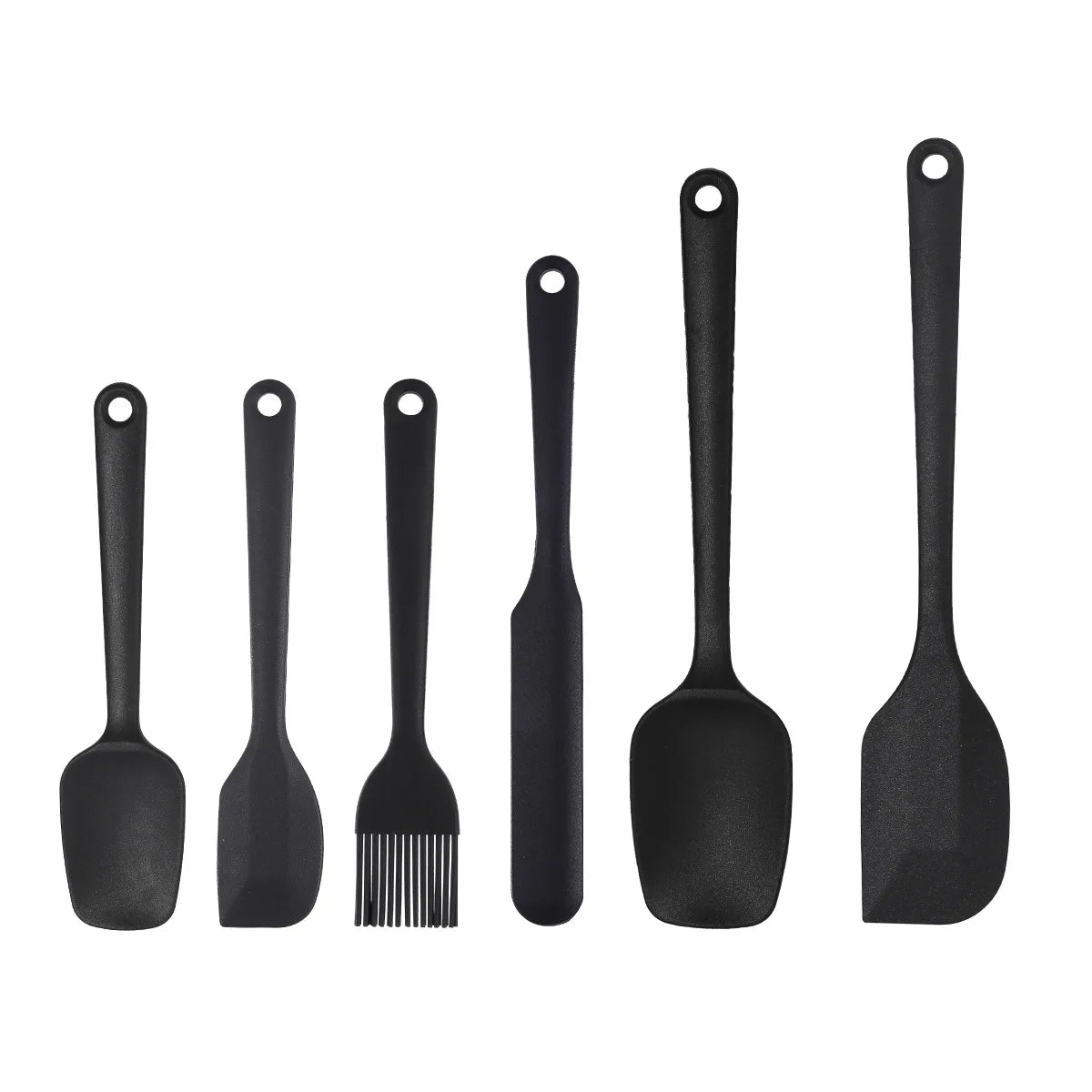 6/9 Pieces Silicone Bakeware Spatula Set Food Grade Non Stick Heat Resistant Spatulas Cooking Kitchen Essentials Baking Tools