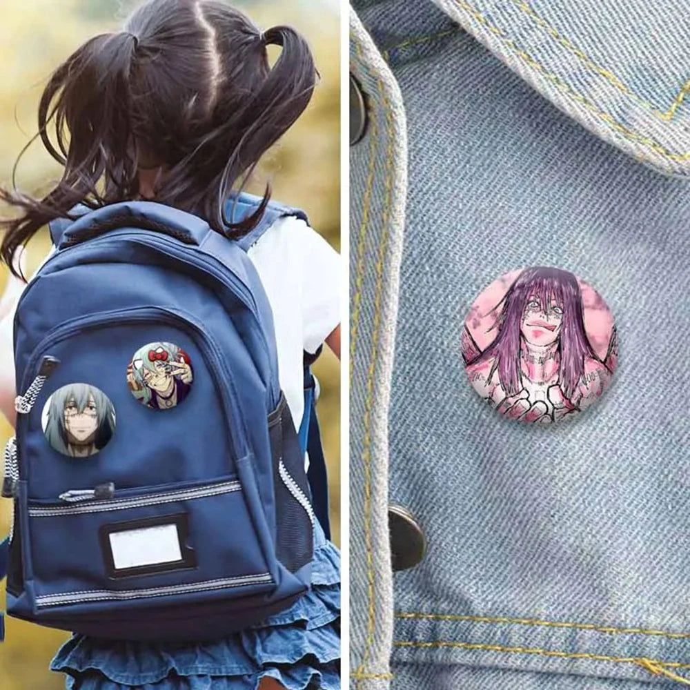 The A-Animated D-Digital Circus Badges 25 32 44 58 75 Mm Round Cosplay Pin Bag Decor Fans Collect Friends Gifts Brooch Souvenir