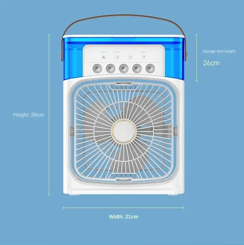 Lenovo Portable Humidifier Fan Air Conditioner Household Small Air Cooler Hydrocooling Air Adjustment For Office 3 Speed Fan New