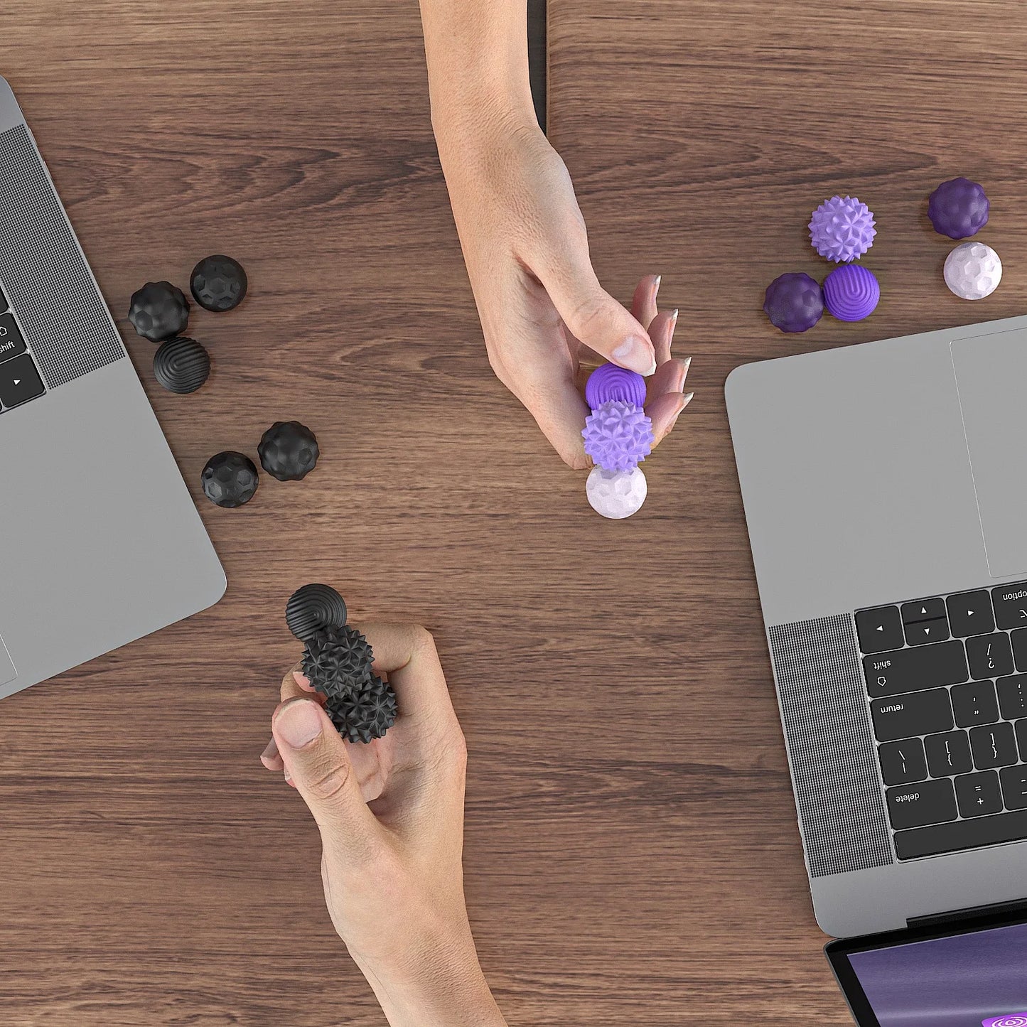 Silicone Magnetic Sensory Balls Fidget Toy Worry Balls Autism Calming Fidgeting Toy Kid Adults Anxiety Relief Stress Sensory Toy
