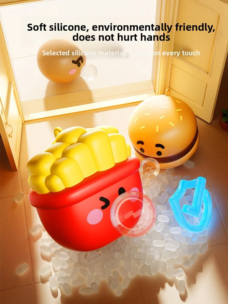 Cute Food Series Spitting Bubbles Squishy Squeeze Toys Anxiety Stress Relief Sensory Antistress Toys For Adults Kids Toys Gifts