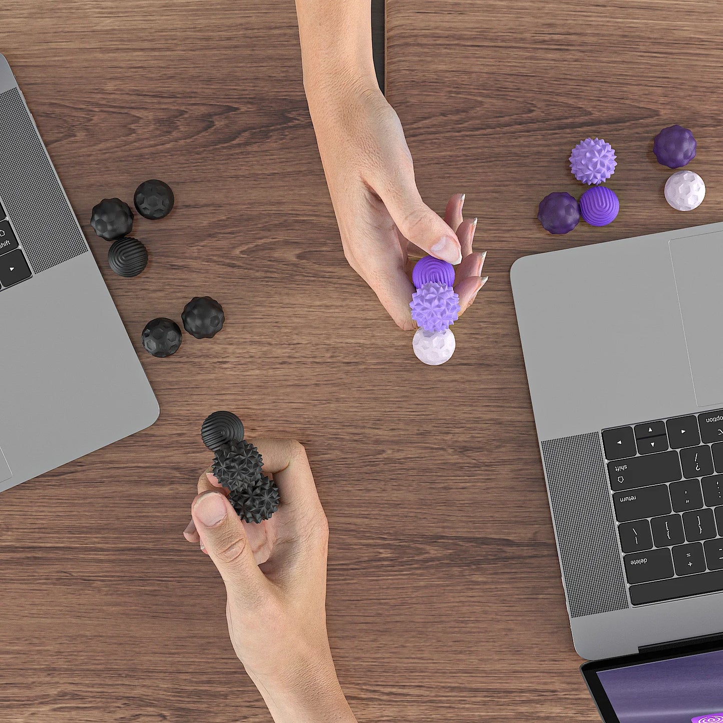 Silicone Magnetic Sensory Balls Fidget Toy Worry Balls Autism Calming Fidgeting Toy Kid Adults Anxiety Relief Stress Sensory Toy