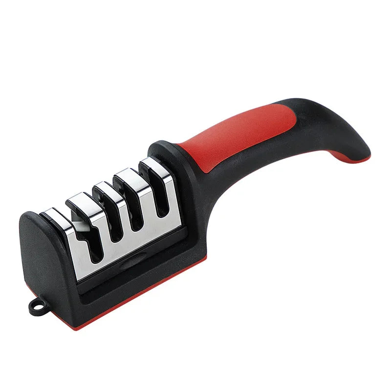 3/4 Segment Knife Sharpener Three-stage Cutting Knife Kitchen Multifunctional Handheld Fast Sharpening Stone  Kitchen Supplies