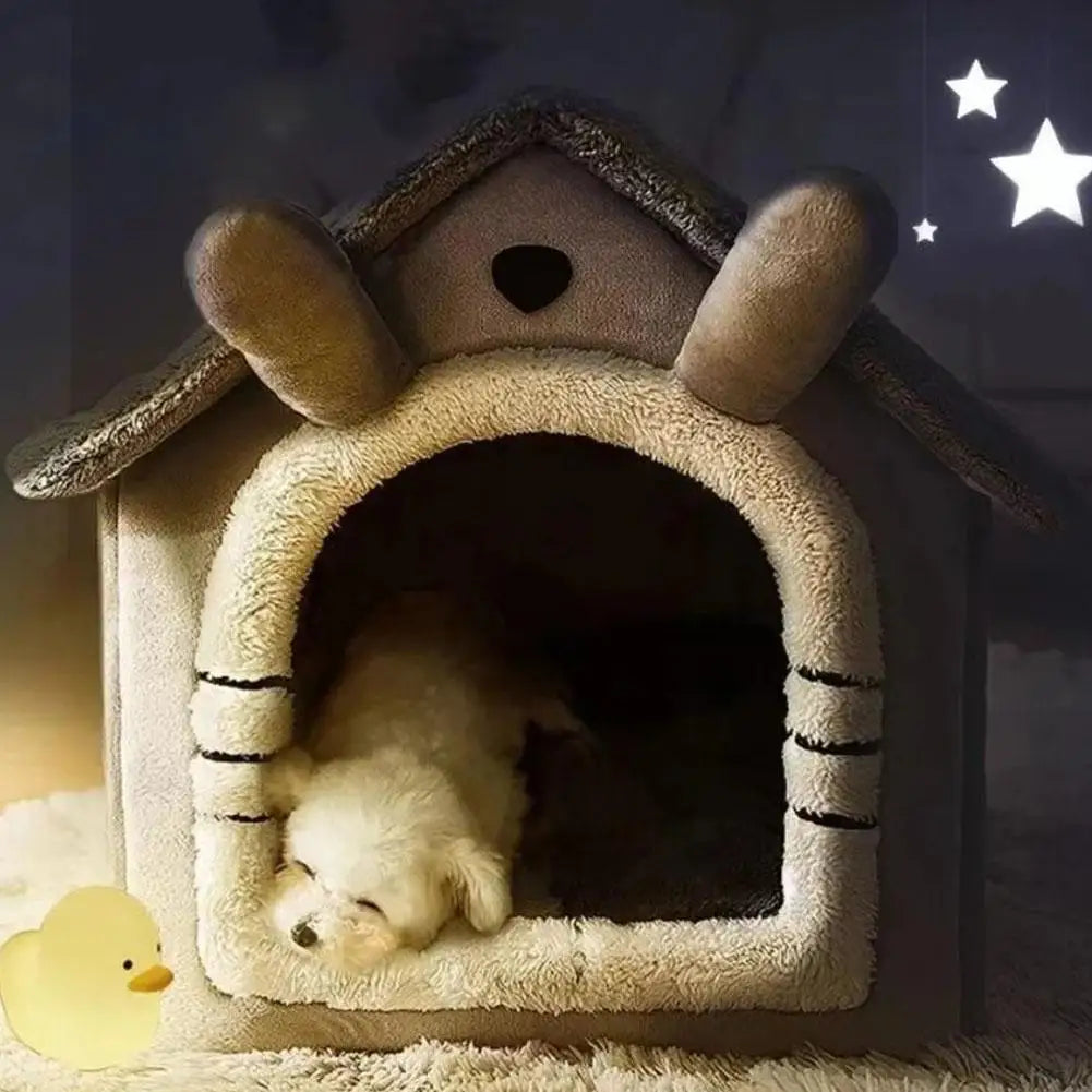 Thickened Pet Warm House Cat And Dog House Winter Warm Universal For All Seasons Detachable And Washable Cute New Comfortable