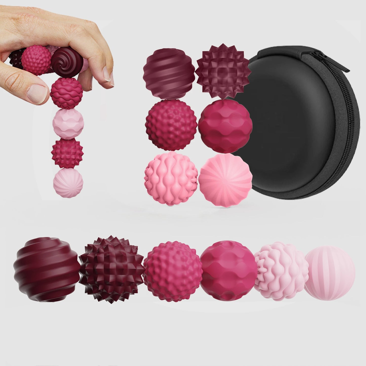 6/12 Pcs Magnetic Balls EDC Relief Toys Fidgeting Antistress Anxiety Sensory Toy Magnet Balls For Adult Kids Autism ADHD