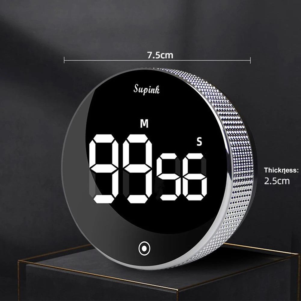 Digital Magnetic Kitchen Timer Shower Study Stopwatch Countdown Countup Timer Time Stopwatch Alarm for Classroom Cooking Fitness