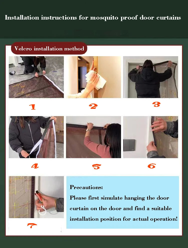 Mosquito proof curtain, high-end magnetic screen door, encrypted household bedroom partition, customized screen window in summer