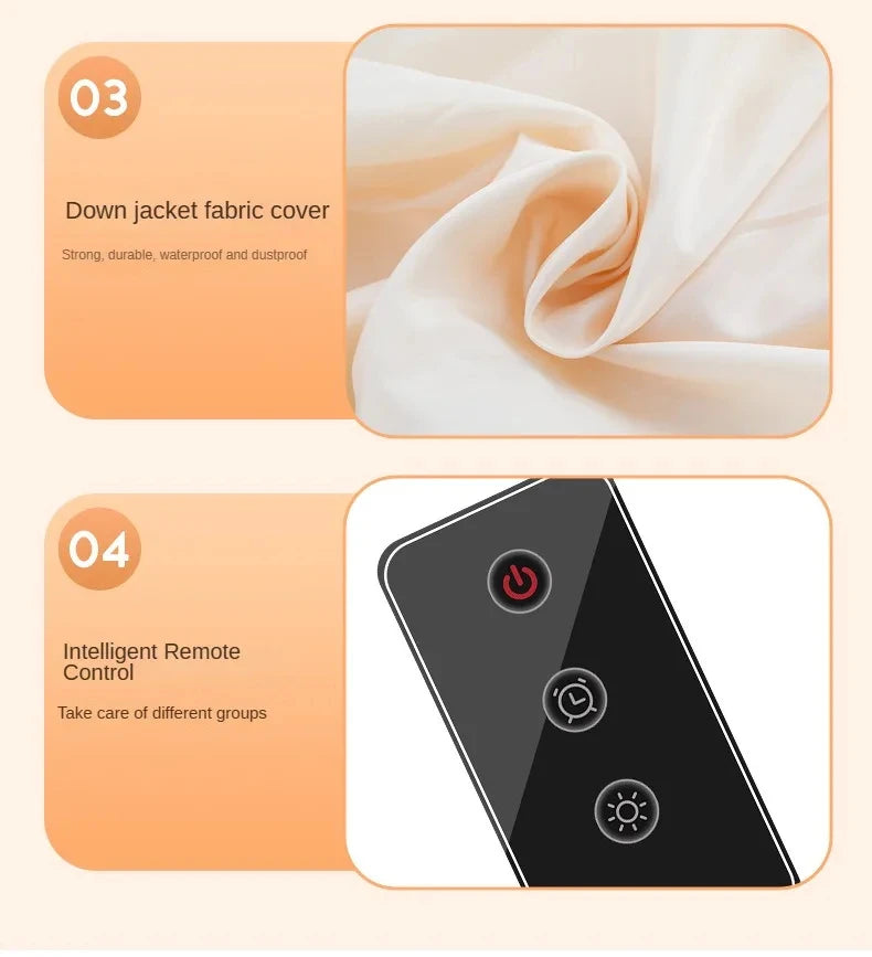 HOMEFISHMultifunctional Dryer Electric Clothes Home Cabinet Floor Machine Dryers Warm Air Dryer With Timing Home with Remote