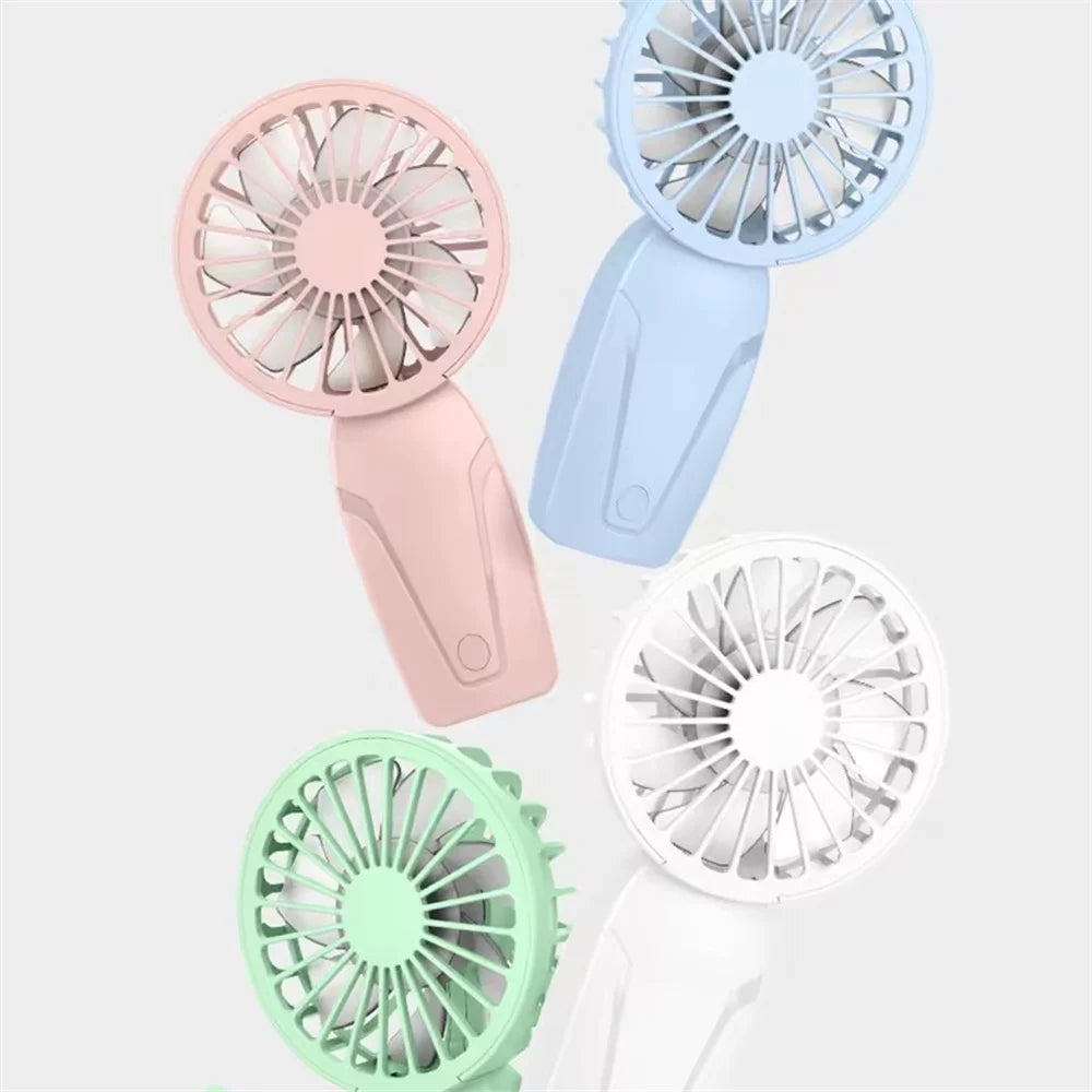 Noise Free Rechargeable Mini Fan For Silent Cooling Experience Lightweight Portable Mini Pocket Fan white ﻿