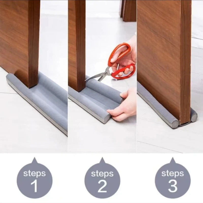 2-Pack Flexible Under Door Draft Stopper Bottom Seal Strip Weather Strip Anti-Cold Gap Blocker Thicker Sealing Strip 93 men di