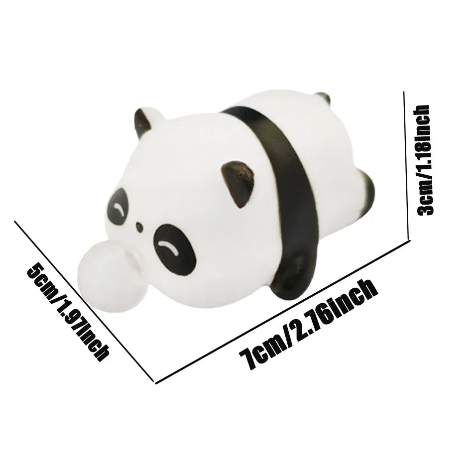 Cute Animal Bubble Squeeze Toys, Panda & Pig Slow Rebound Squishies Office Gags and Stress Relief Viral Desk Gadgets for Pranks