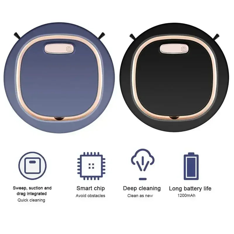 2026 New Smart Sweeping Robot Silent Vacuum Cleaner Sweep Mop Brush 3-in-1 Multi-function Intelligent Automatic Vacuum Cleaner